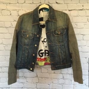 Dolce & Gabbana Women’s Denim Jacket with Inner Graffiti Design